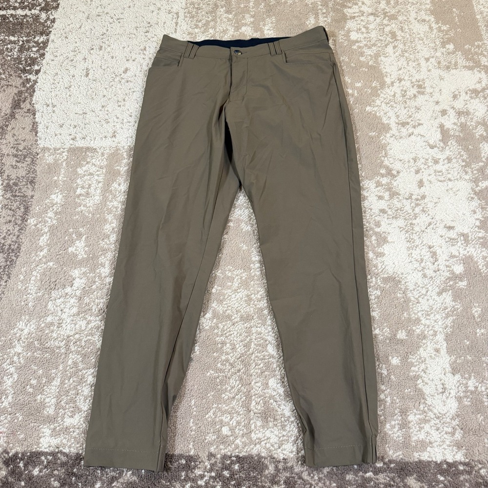 BYLT Pants Mens 32 Khaki Ace Jogger Nylon Stretch Athletic Golf Casual Travel